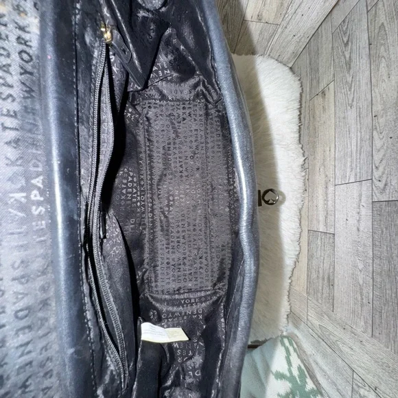 KATE SPADE EUC DANBURY STREET ADELINA BLACK PLEATED FLAP CROSSBODY - Picture 5 of 13